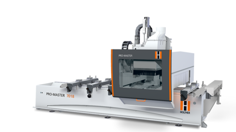 CNC Bearbeitungszentrum HOLZ-HER PRO-MASTER 7018 Gesamtansicht der HOLZ-HER PRO-MASTER 7018 - führende CNC Technik für die Holzbearbeitung